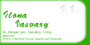 ilona vasvary business card
